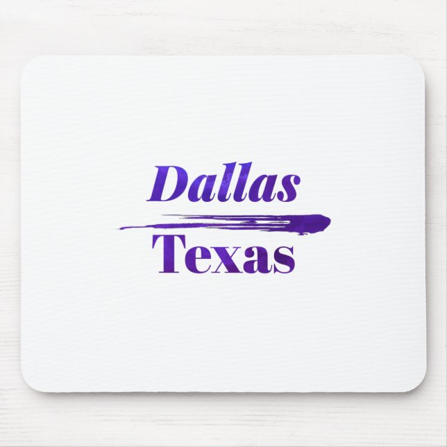 Dallas Texas Mouse Pad (Front)