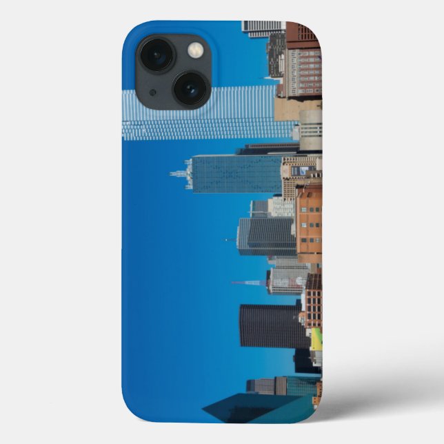 Dallas Texas skyline at sunset Case-Mate iPhone Case (Back)