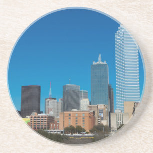 Dallas Texas skyline at sunset Coaster