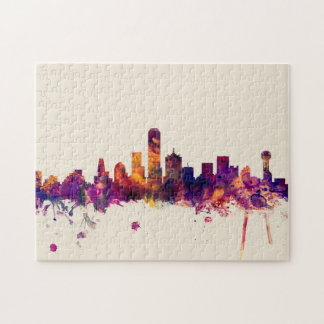 Dallas Texas Skyline Jigsaw Puzzle