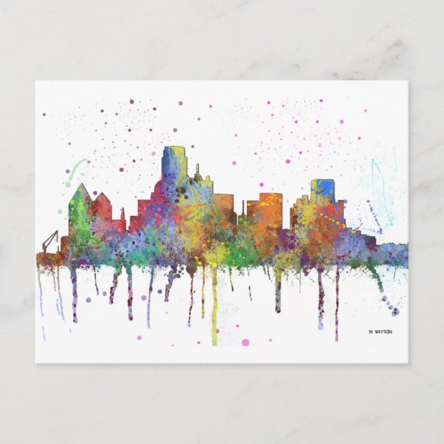 DALLAS, TEXAS SKYLINE POSTCARD (Front)