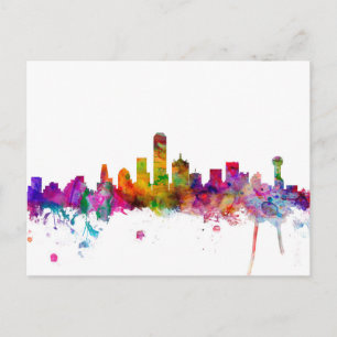 Dallas Texas Skyline Postcard
