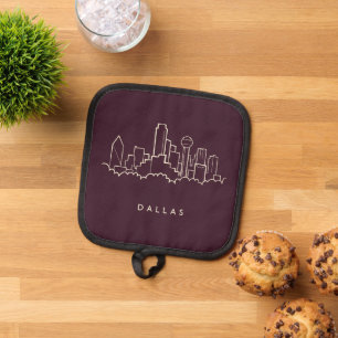 Dallas Texas Skyline Pot Holder