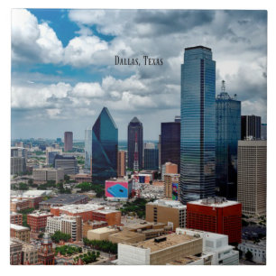 Dallas, Texas skyline Tile