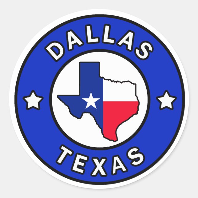 Dallas Texas Sticker (Front)