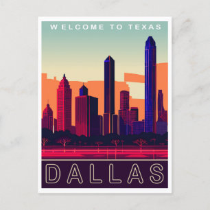 Dallas, Texas, Travel Postcard