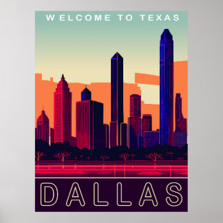 Dallas, Texas, Travel Poster