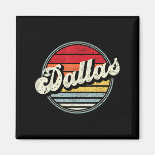 Dallas Texas Tx Home State Cool 70s Style Sunset M Magnet