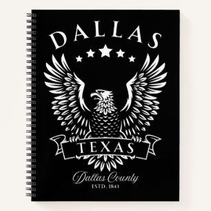 Dallas Texas Vintage Eagle Notebook