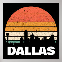 DALLAS TEXAS VINTAGE SUNSET