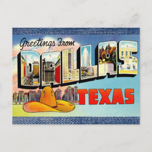 Dallas Texas Vintage Travel Postcard