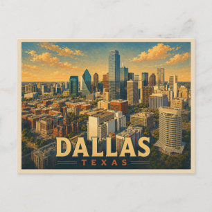Dallas Texas Vintage Travel Postcard