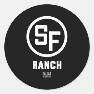 Dallas Tv Series Southfork Ranch Classic Round Sticker