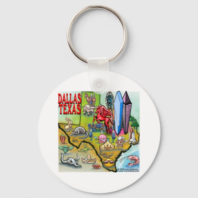 Dallas TX Key Ring (Front)
