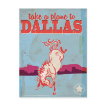 Dallas Vintage Travel Poster