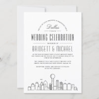 Dallas Wedding | Modern Deco  Skyline 