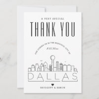 Dallas Wedding | Thank You + Photo Card