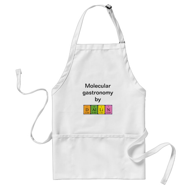 Dallin periodic table name apron (Front)