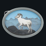 Dall's Sheep Belt Buckles<br><div class="desc">Features a Dall's Sheep Named after American naturalist William Healey Dall (1845–1927), Dall’s sheep (Ovis dalli), most often referred to as dall sheep. are native to northwestern North America. Dall sheep are typically all white in colour, although a few black hairs on the tail are not uncommon. The white coat...</div>
