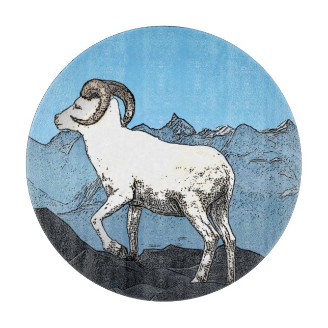Dall's Sheep Cutting Board (Front)