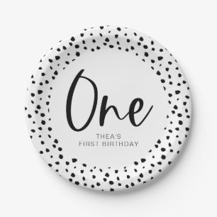Dalmatian 1st Birthday Paper Plates