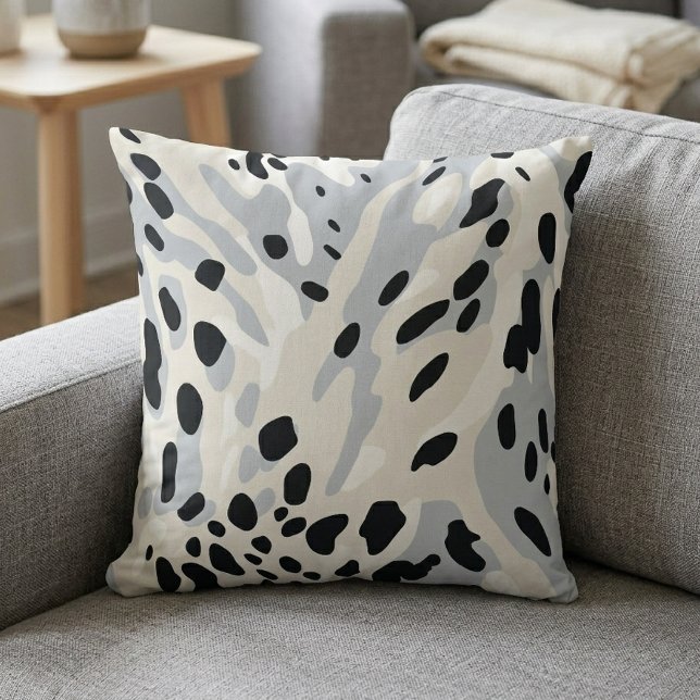 Dalmatian Animal Print Throw Pillow (Animal Print Pillow)