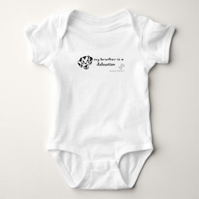 dalmatian baby bodysuit (Front)