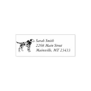 Dalmatian Baby Shower Dog Silhouette Self-inking Stamp