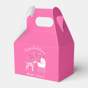 Dalmatian Baby Shower Puppy Dog  Favour Box