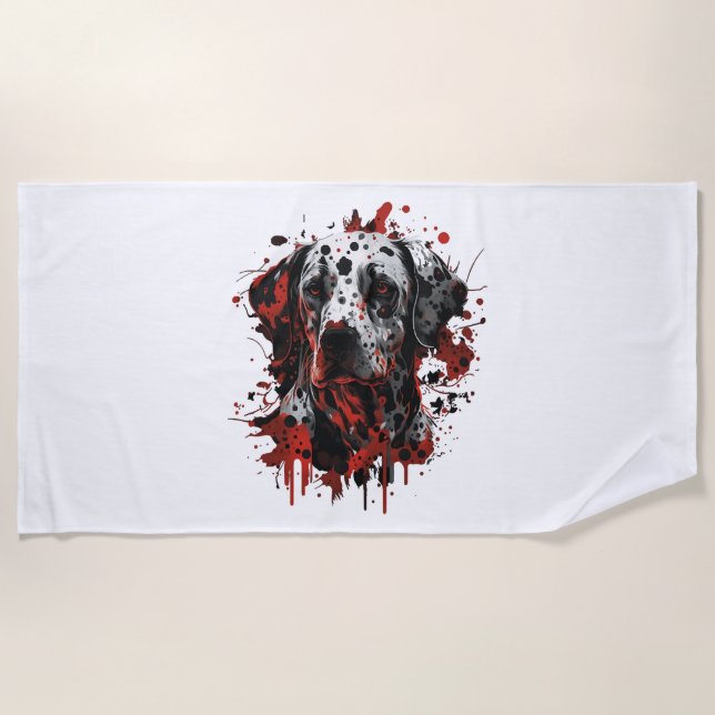 Dalmatian Beach Towel (Front)