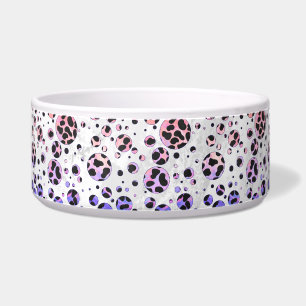 Dalmatian Black and Pink Polka Dot Print