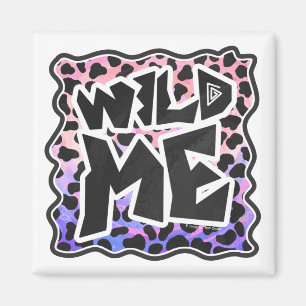 Dalmatian Black and Pink Wild Me Magnet