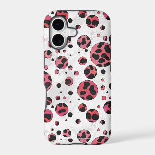 Dalmatian Black and Red with Polka Dots