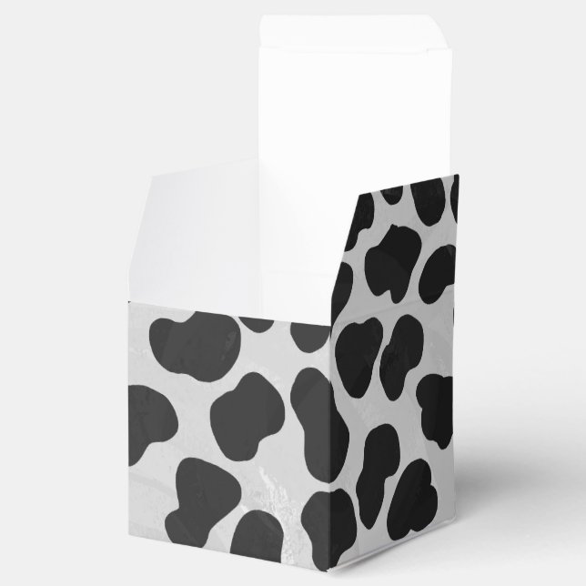 Dalmatian Black and White Print Favour Box (Opened)