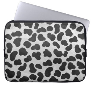 Dalmatian Black and White Print Laptop Sleeve