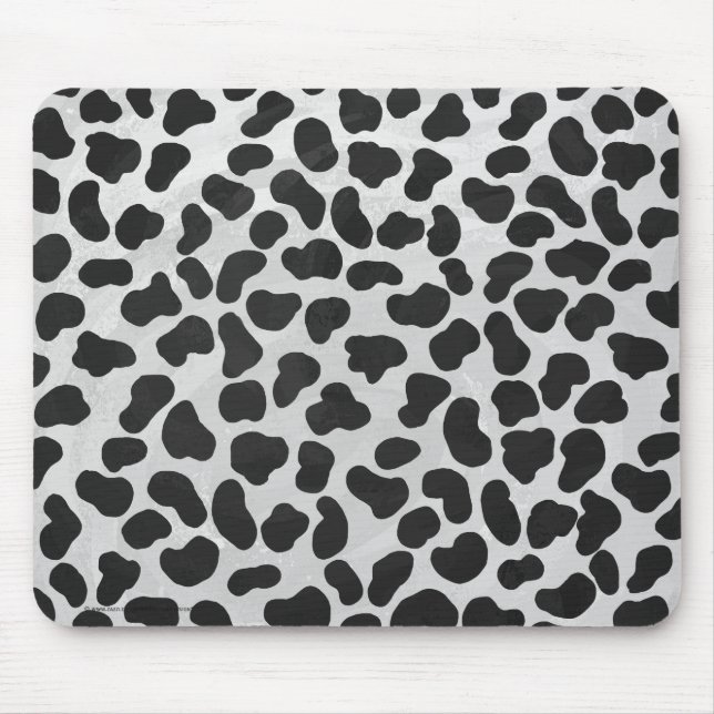 Dalmatian Black and White Print Mouse Pad (Front)