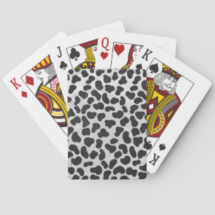 Dalmatian Black and White Print Playing Cards