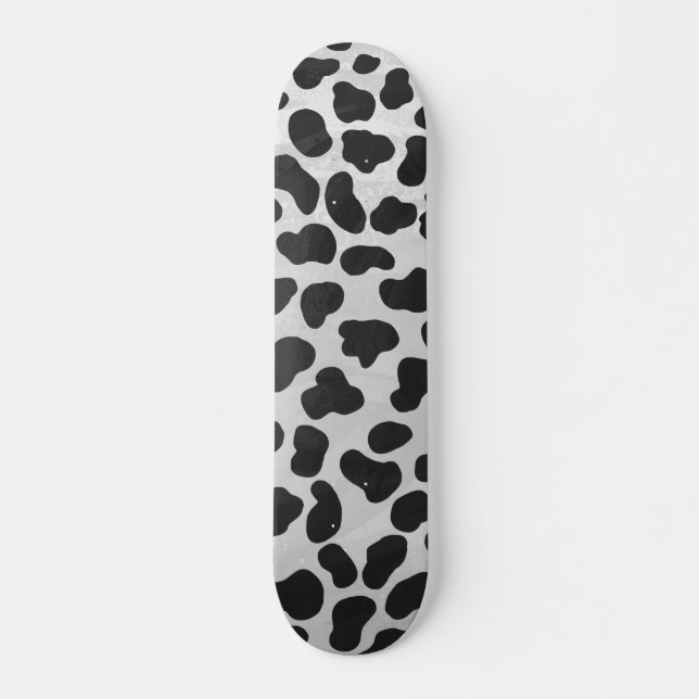 Dalmatian Black and White Print Skateboard (Front)