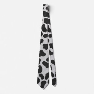 Dalmatian Black and White Print Tie