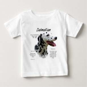 Dalmatian (blk) History Design Baby T-Shirt