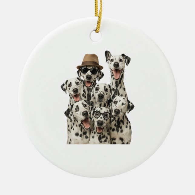 Dalmatian Ceramic Tree Decoration (Front)