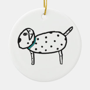 Dalmatian Ceramic Tree Decoration