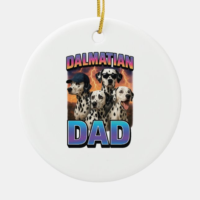Dalmatian Ceramic Tree Decoration (Front)