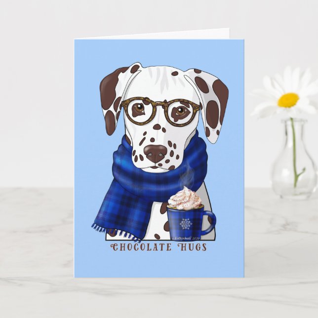 Dalmatian Chocolate Hugs Card (Small Plant)