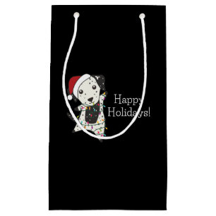 Dalmatian Christmas Dog Winter Animals Dogs Small Gift Bag