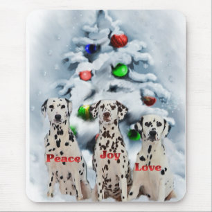 Dalmatian Christmas Gifts Mouse Pad