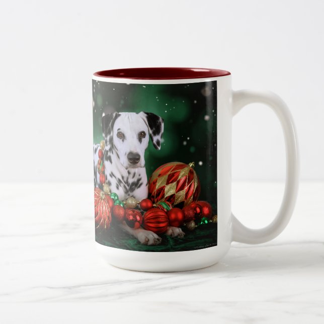 Dalmatian Christmas Mug (Right)
