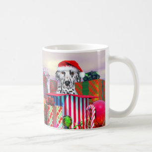 Dalmatian Christmas Surprise Coffee Mug