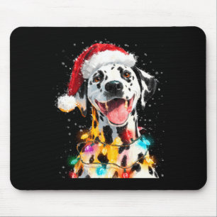 Dalmatian Christmas Womens Long Sleeve Mouse Pad
