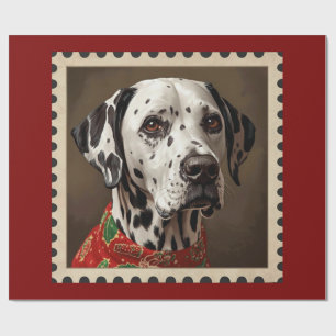 Dalmatian christmas wrapping paper